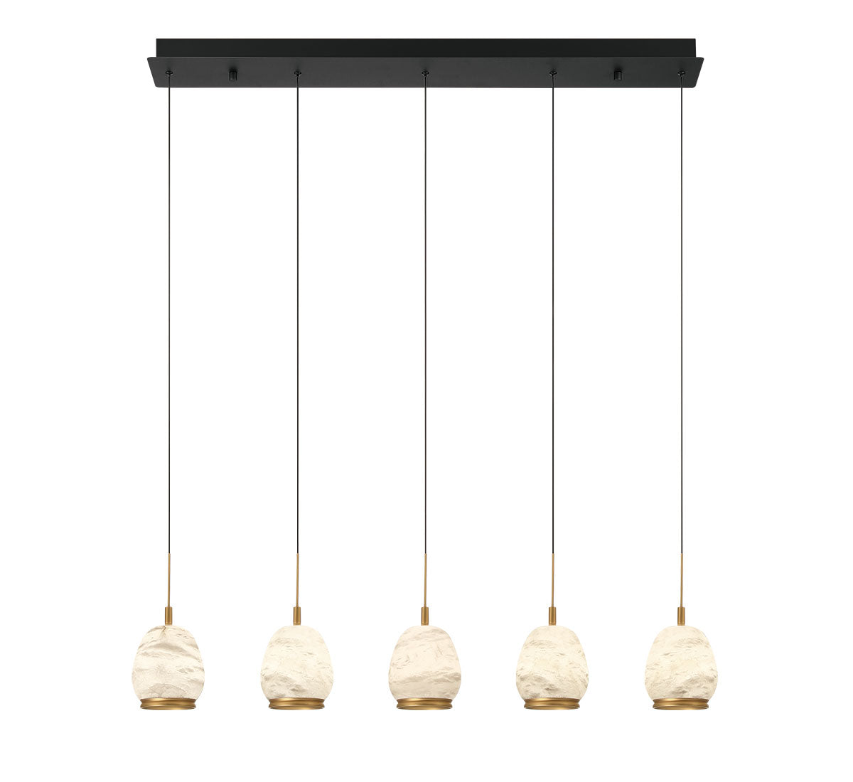 LUCIDATA 12141-02, 5 Light Linear LED Chandelier
