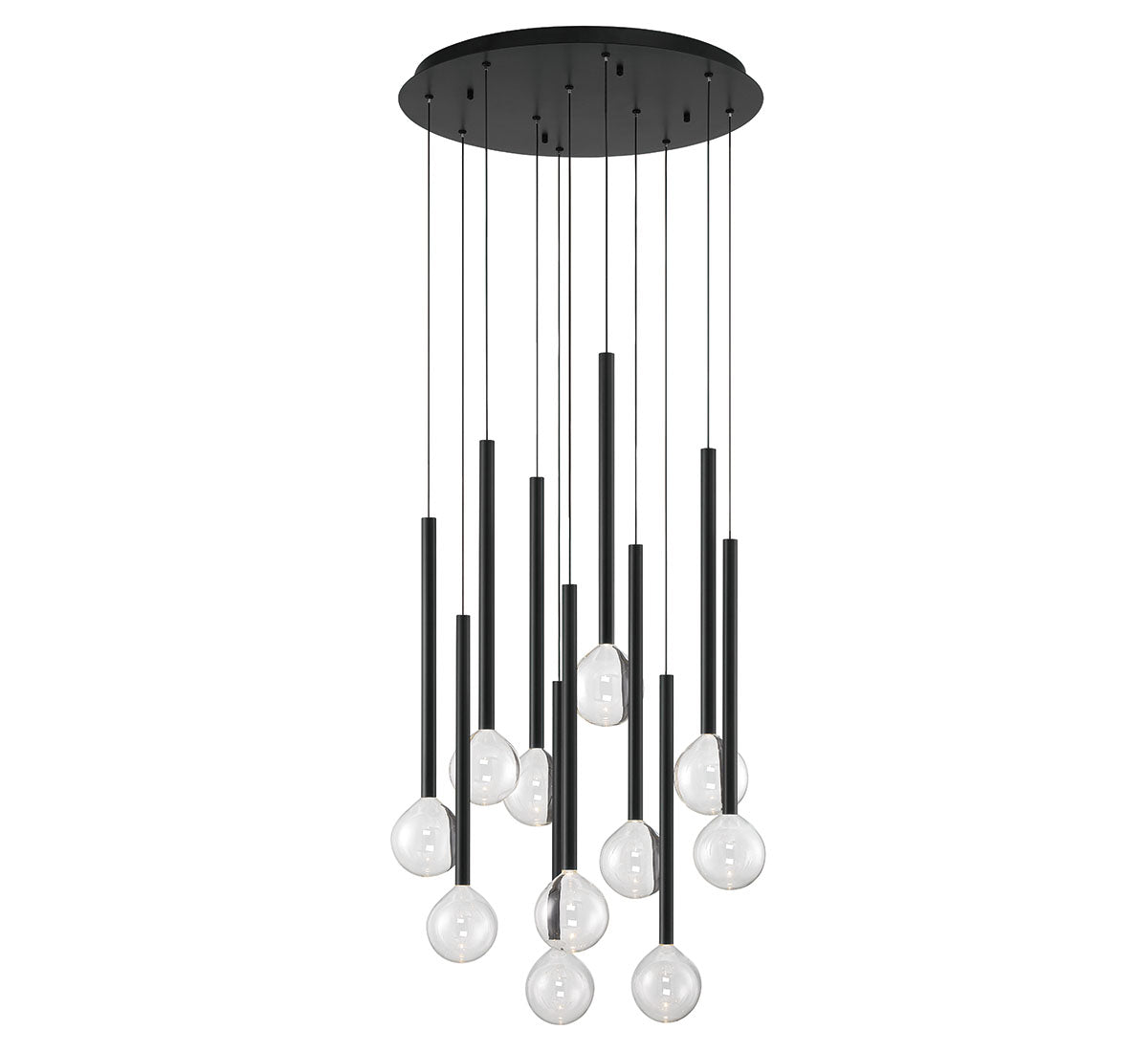 POSITANO 10144-02, 11 Light Round LED Chandelier