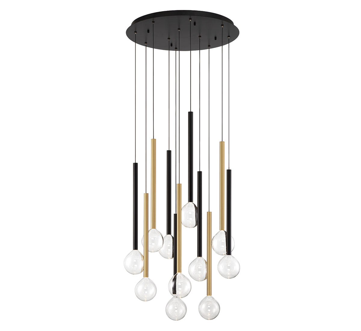 POSITANO 10144-023, 11 Light Round LED Chandelier