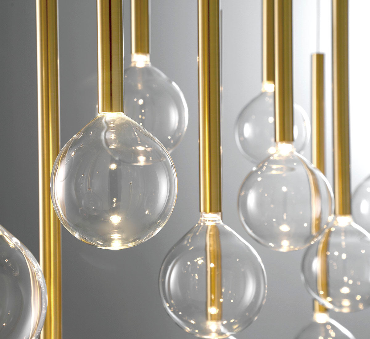 Dimmable 11 Light Round LED Chandelier - POSITANO 10144-07