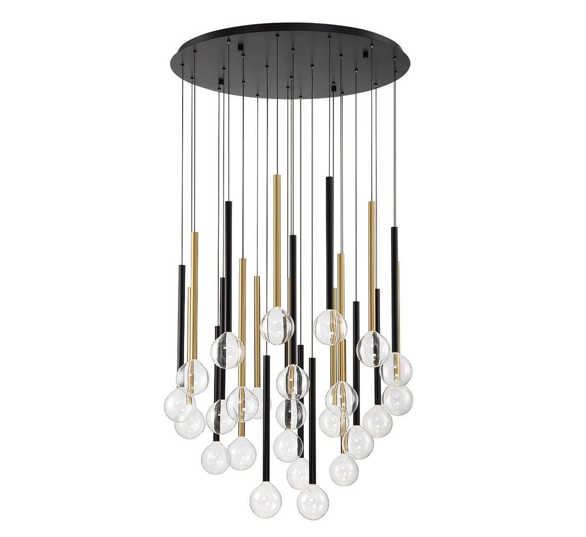 POSITANO 10146-023, 25 Light Round LED Chandelier