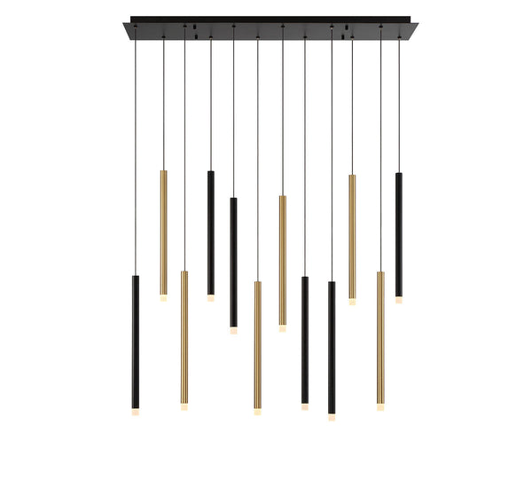 AMALFI 10149-023, 12 Light Linear LED Chandelier