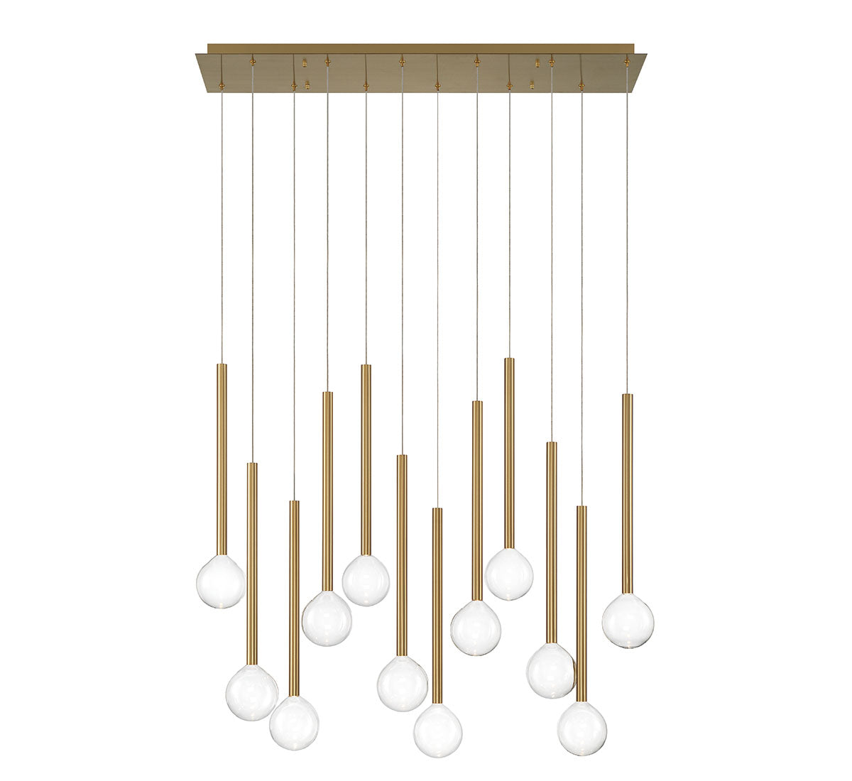 POSITANO 10150-07, 12 Light Linear LED Chandelier