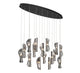 SORRENTO 10172-019-02, 16 Light Oval LED Chandelier