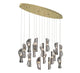 SORRENTO 10172-019-07, 16 Light Oval LED Chandelier