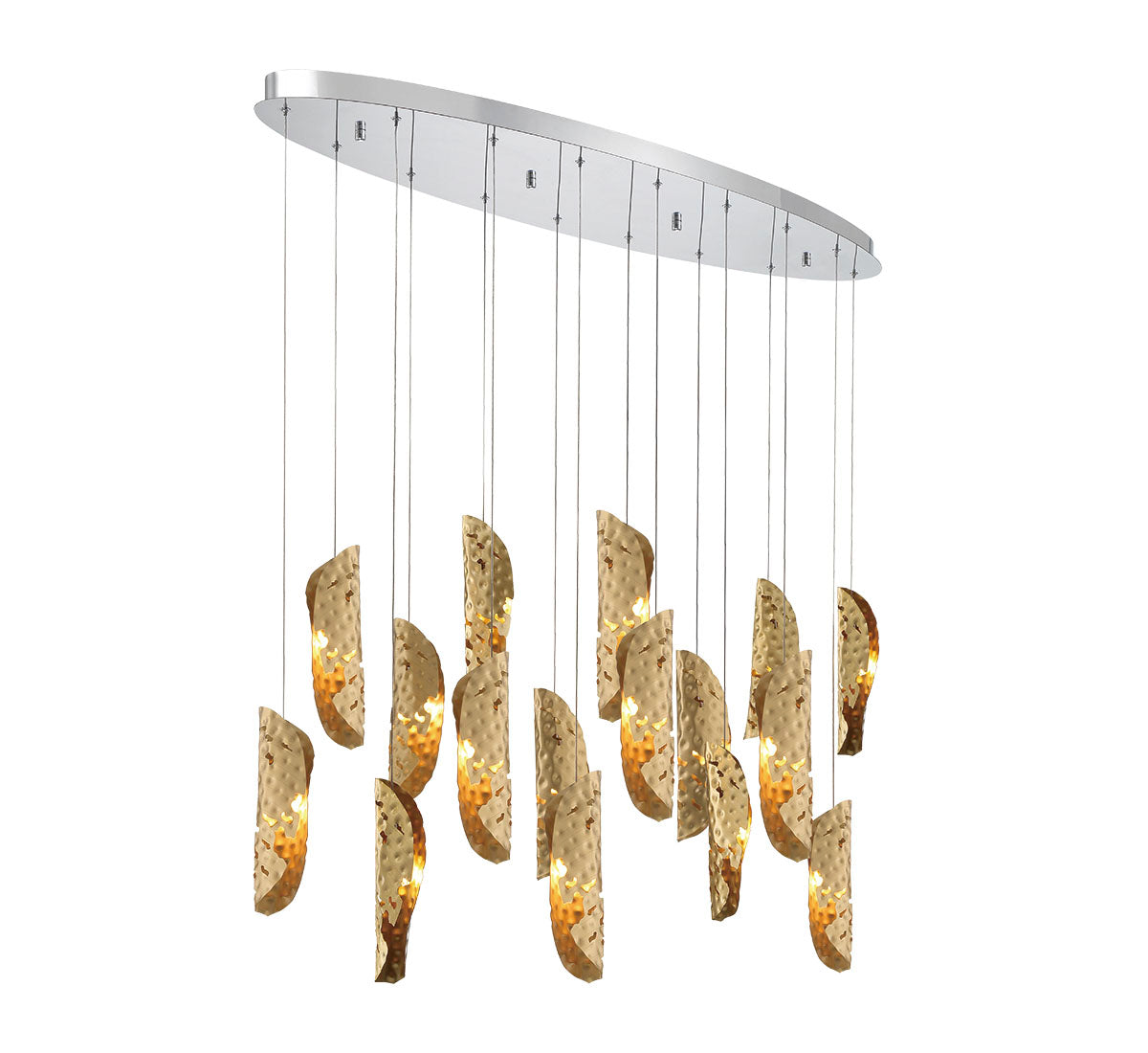 SORRENTO 10172-020-01, 16 Light Oval LED Chandelier