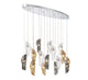 SORRENTO 10172-023-01, 16 Light Oval LED Chandelier