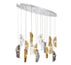 SORRENTO 10172-024-01, 16 Light Oval LED Chandelier