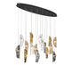 SORRENTO 10172-024-02, 16 Light Oval LED Chandelier