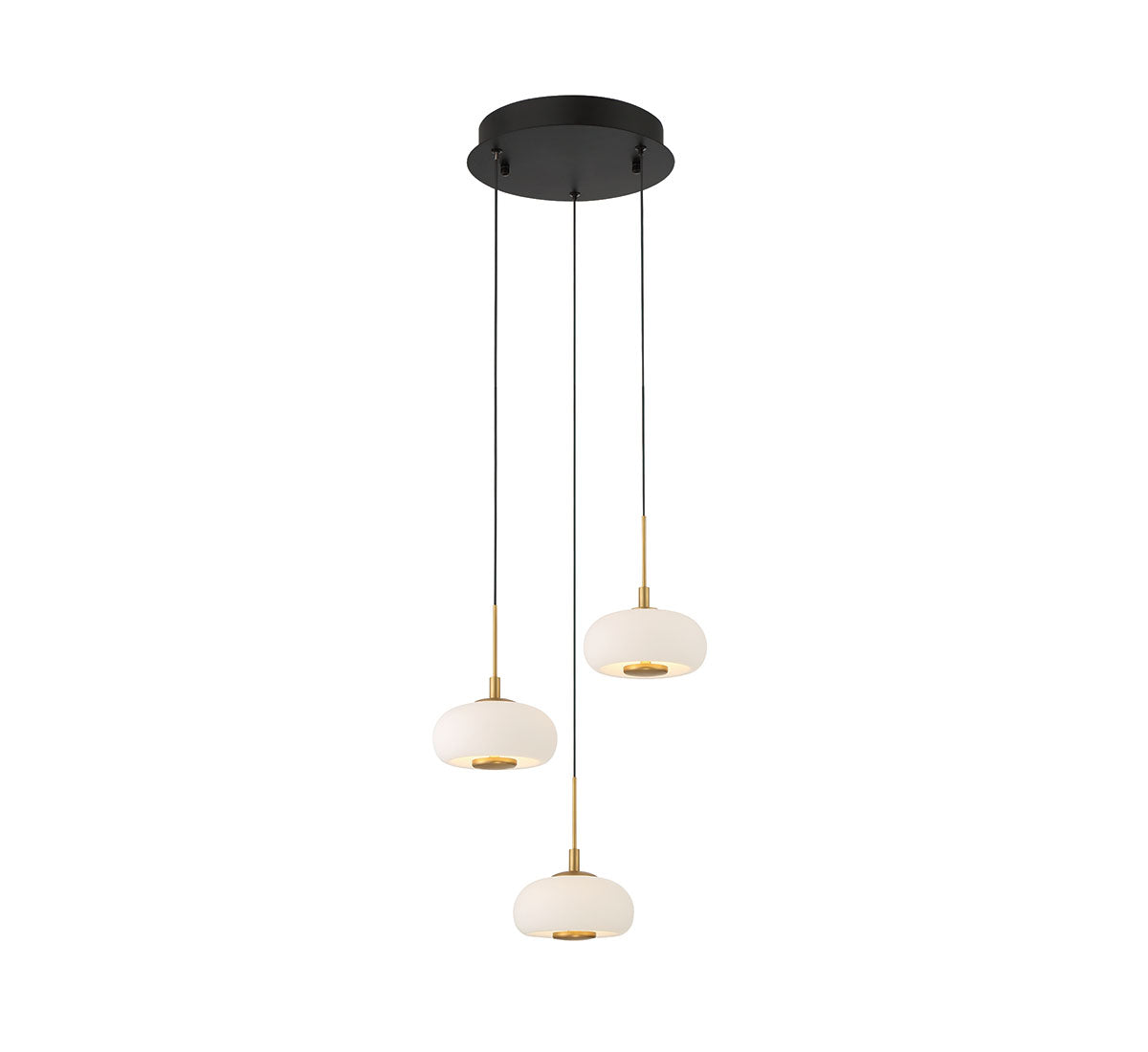 ADELFIA 10194-02, 3 Light Round LED Pendant