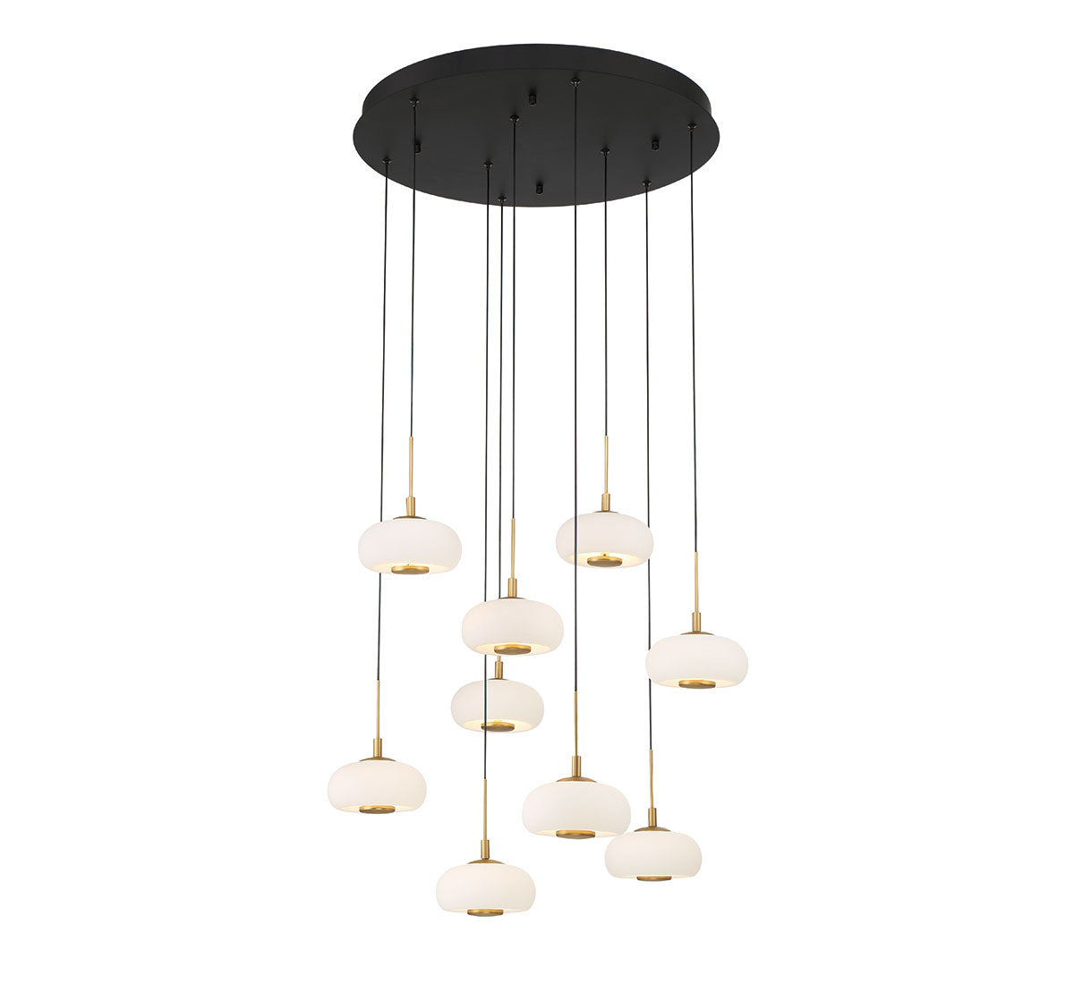 ADELFIA 10195-02, 9 Light Round LED Chandelier