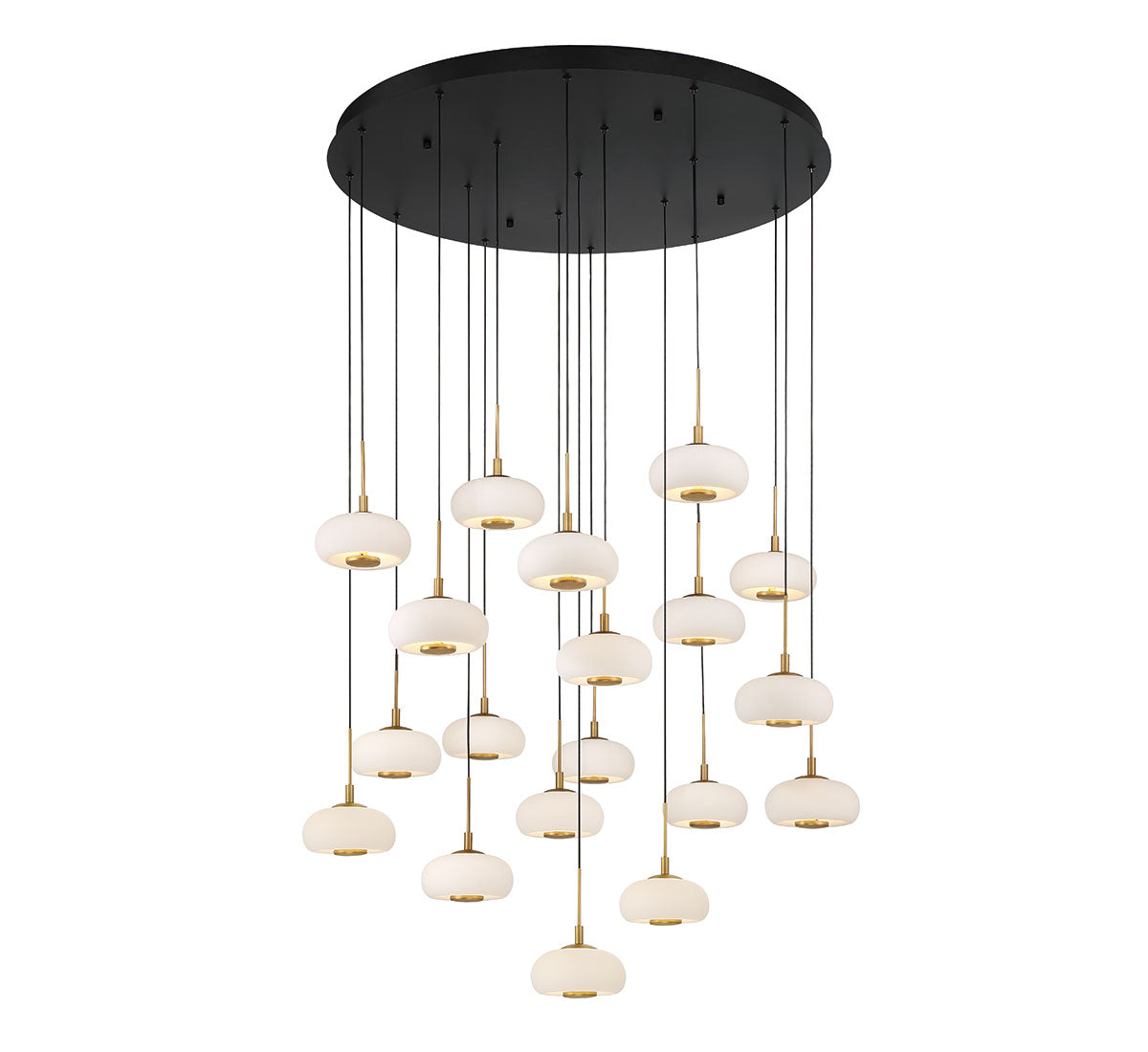 ADELFIA 10196-02, 19 Light Round LED Chandelier