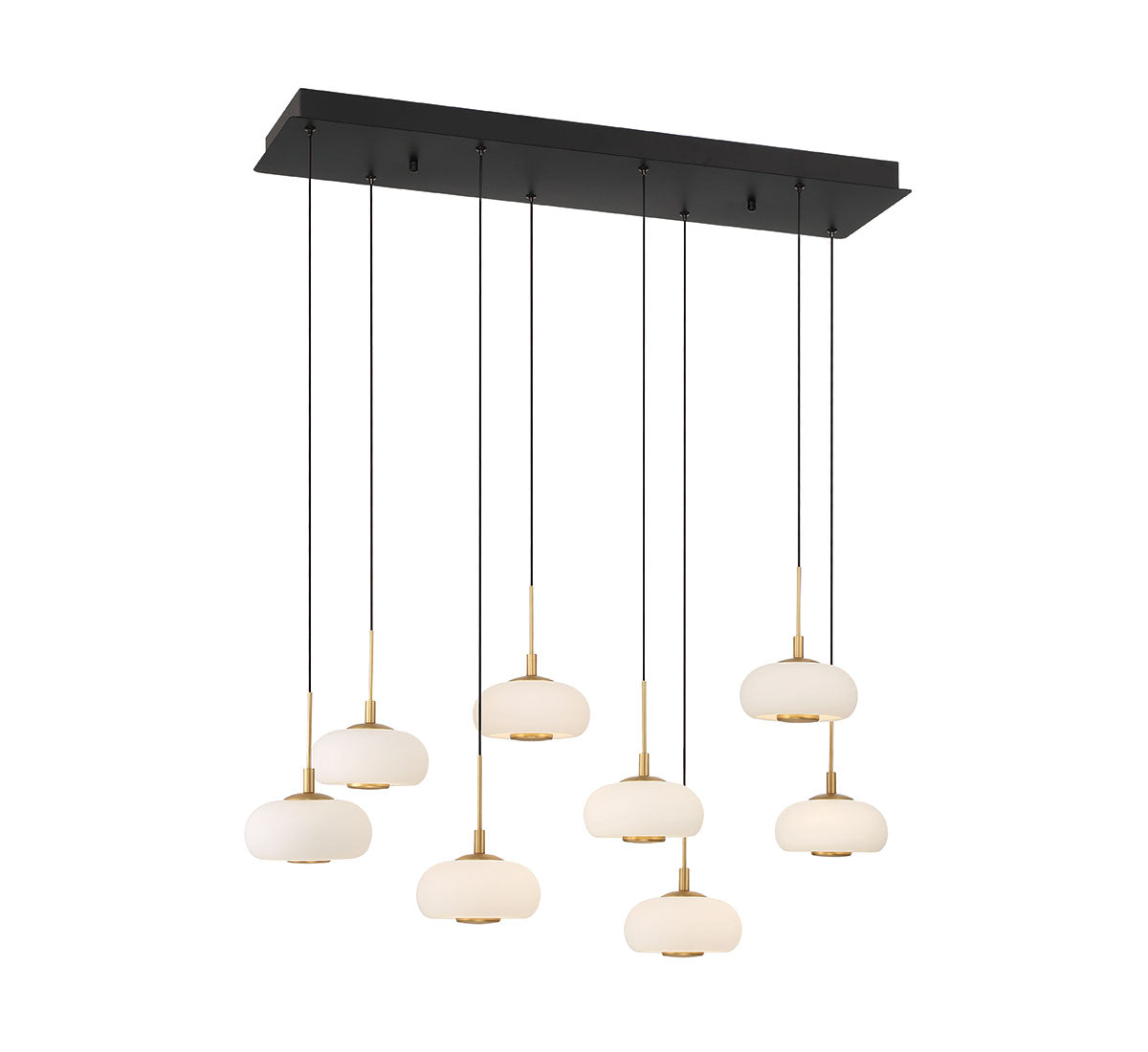 ADELFIA 10198-02, 8 Light Rectangular LED Chandelier