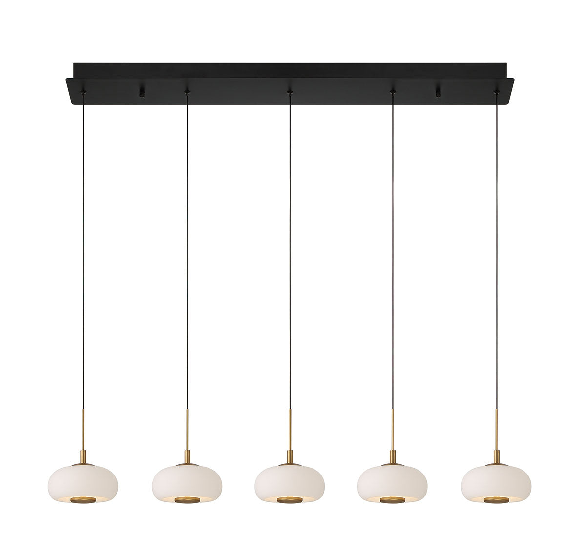 ADELFIA 10199-02, 5 Light Linear LED Chandelier