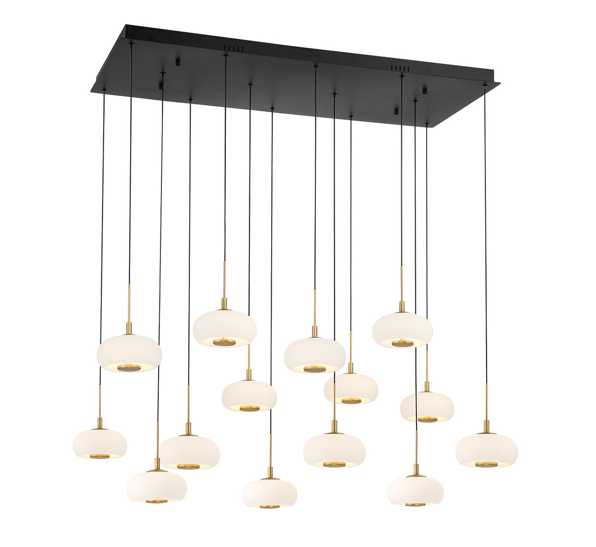 ADELFIA 10200-02, 14 Light Rectangular LED Chandelier