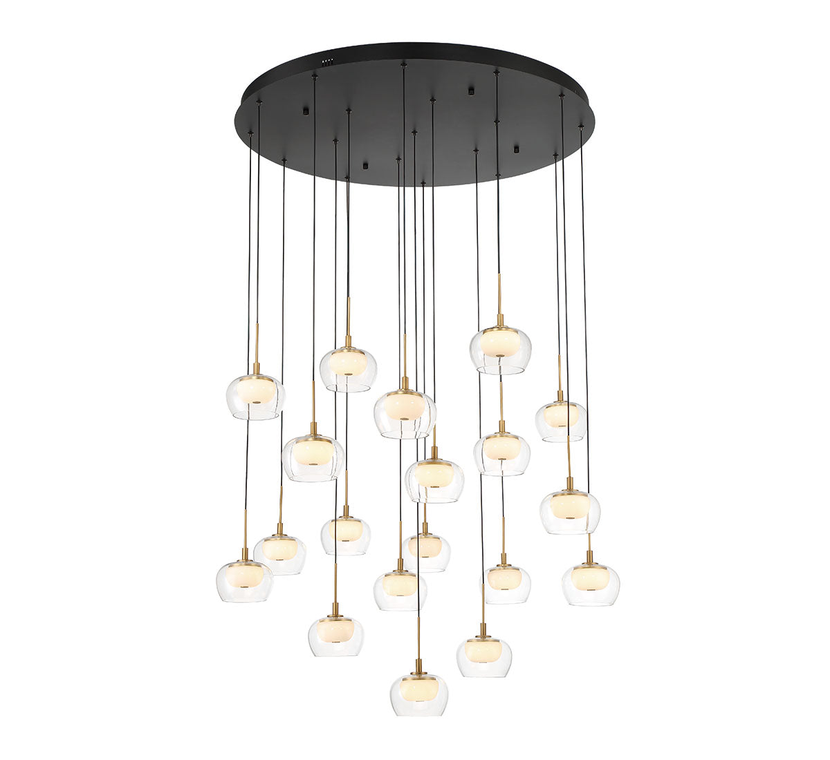 MANAROLA 10214-02, 19 Light Round LED Chandelier