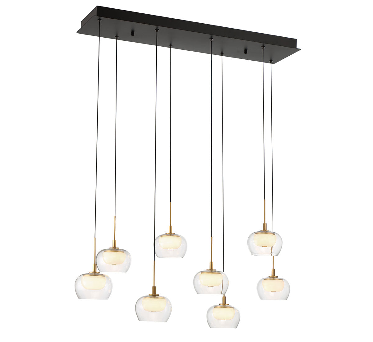 MANAROLA 10216-02, 8 Light Rectangular LED Chandelier