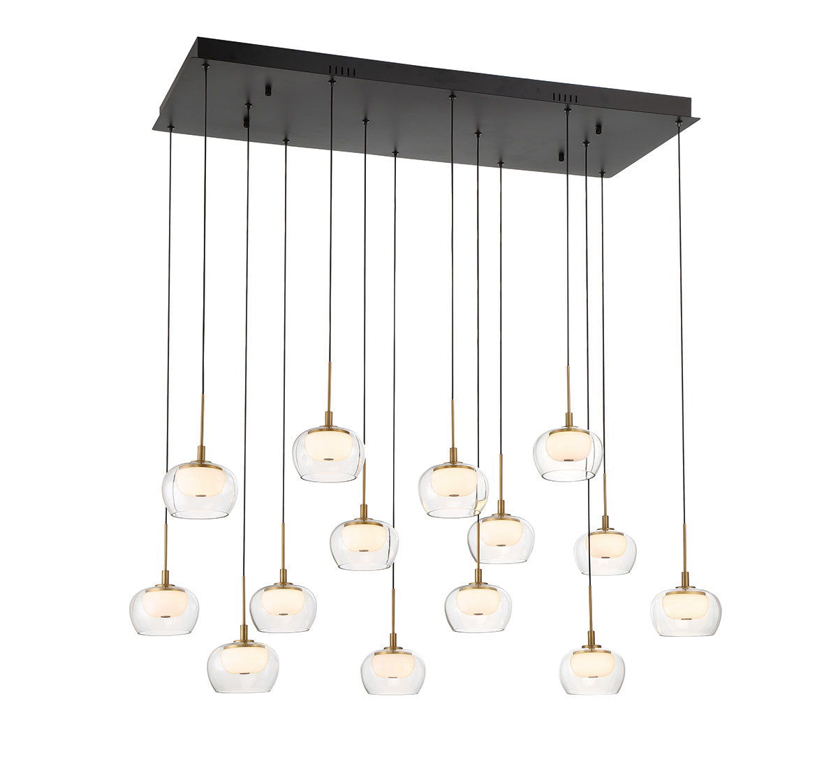 MANAROLA 10218-02, 14 Light Rectangular LED Chandelier