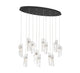 SORRENTO 12034-017-02, 12 Light Oval LED Chandelier