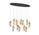 SORRENTO 12034-018-02, 12 Light Oval LED Chandelier