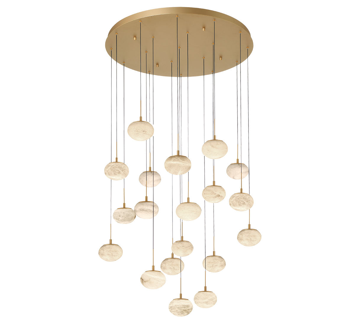 CALCOLO 12122-030, 19 Light Round LED Chandelier