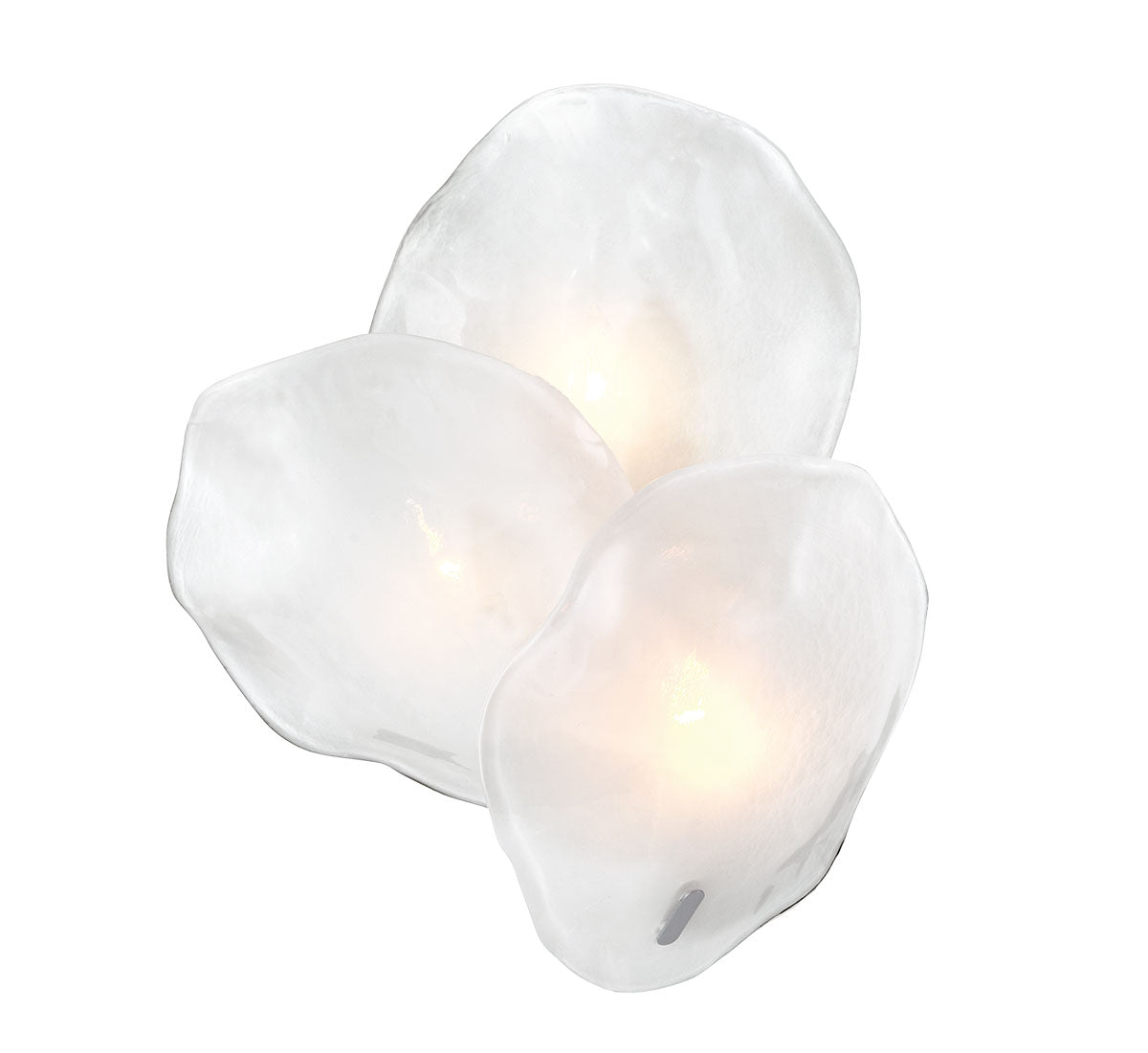 Dimmable 3 Light Wall Mount with Stunning Petal-Like Glass - CORATO 12168-01