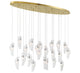 SORRENTO 12220-017-07, 22 Light Oval LED Chandelier