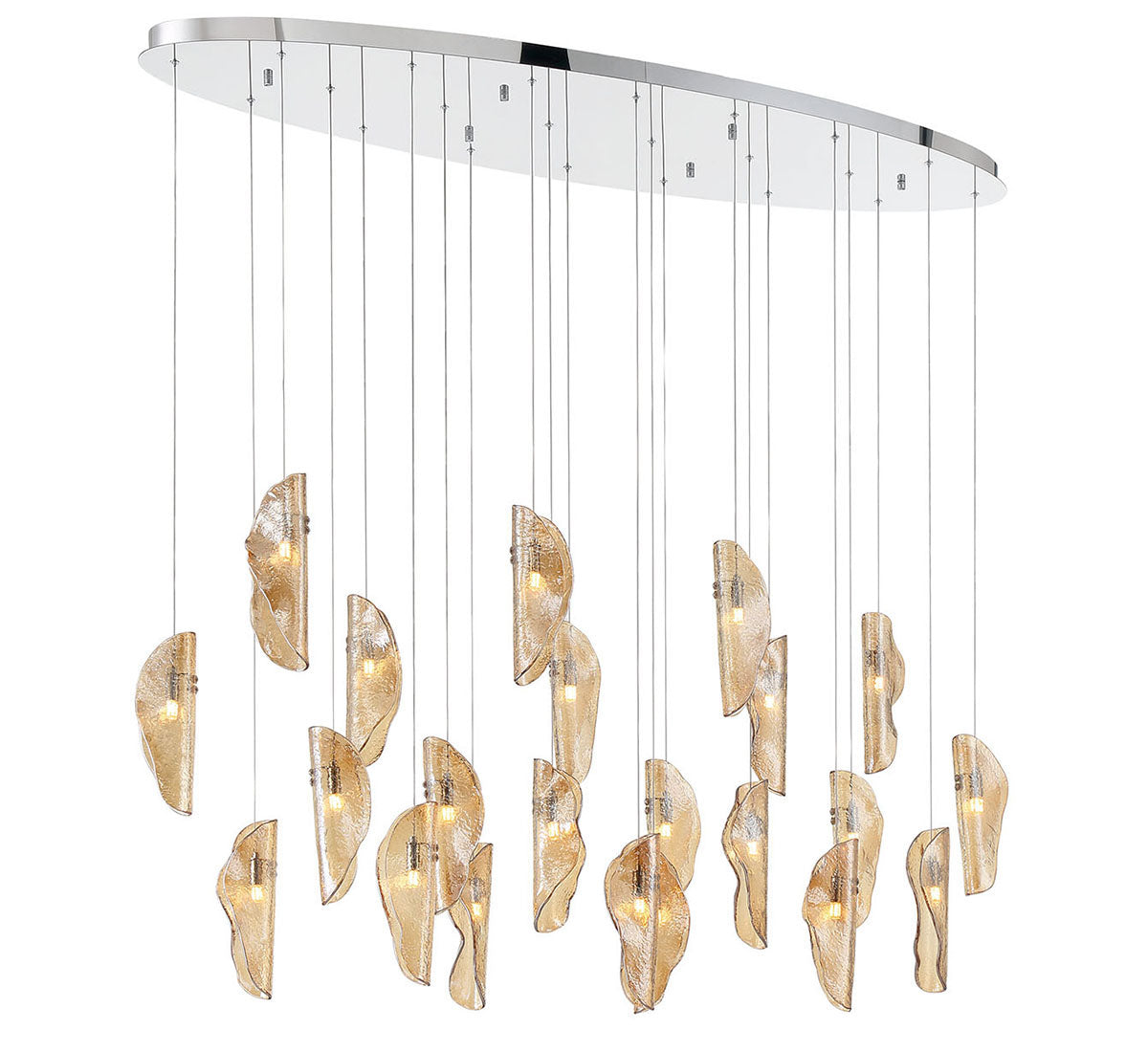 SORRENTO 12220-018-01, 22 Light Oval LED Chandelier