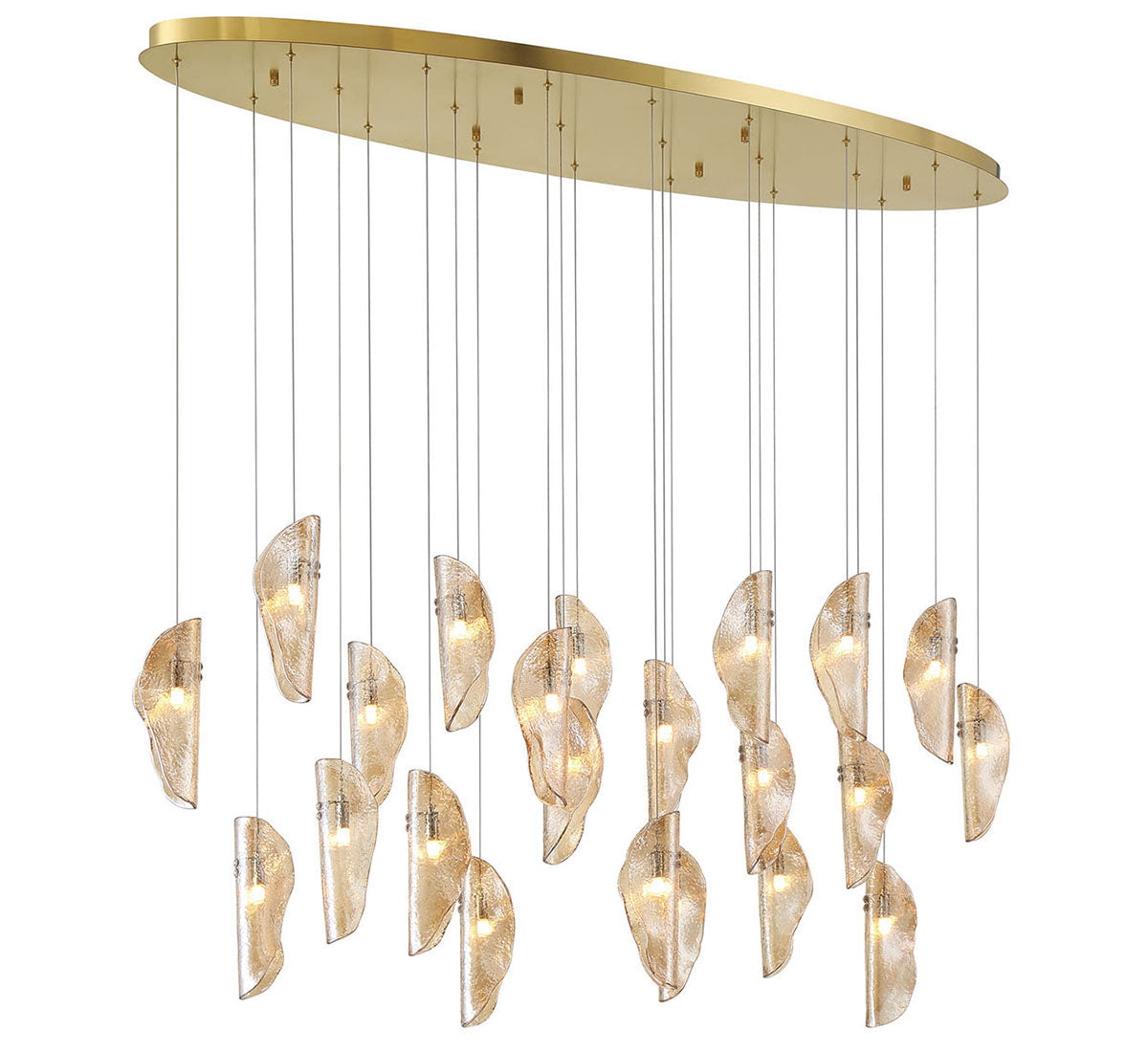 SORRENTO 12220-018-07, 22 Light Oval LED Chandelier