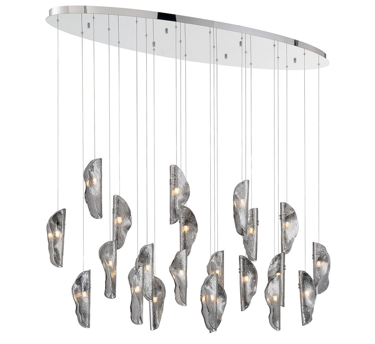 SORRENTO 12220-019-01, 22 Light Oval LED Chandelier