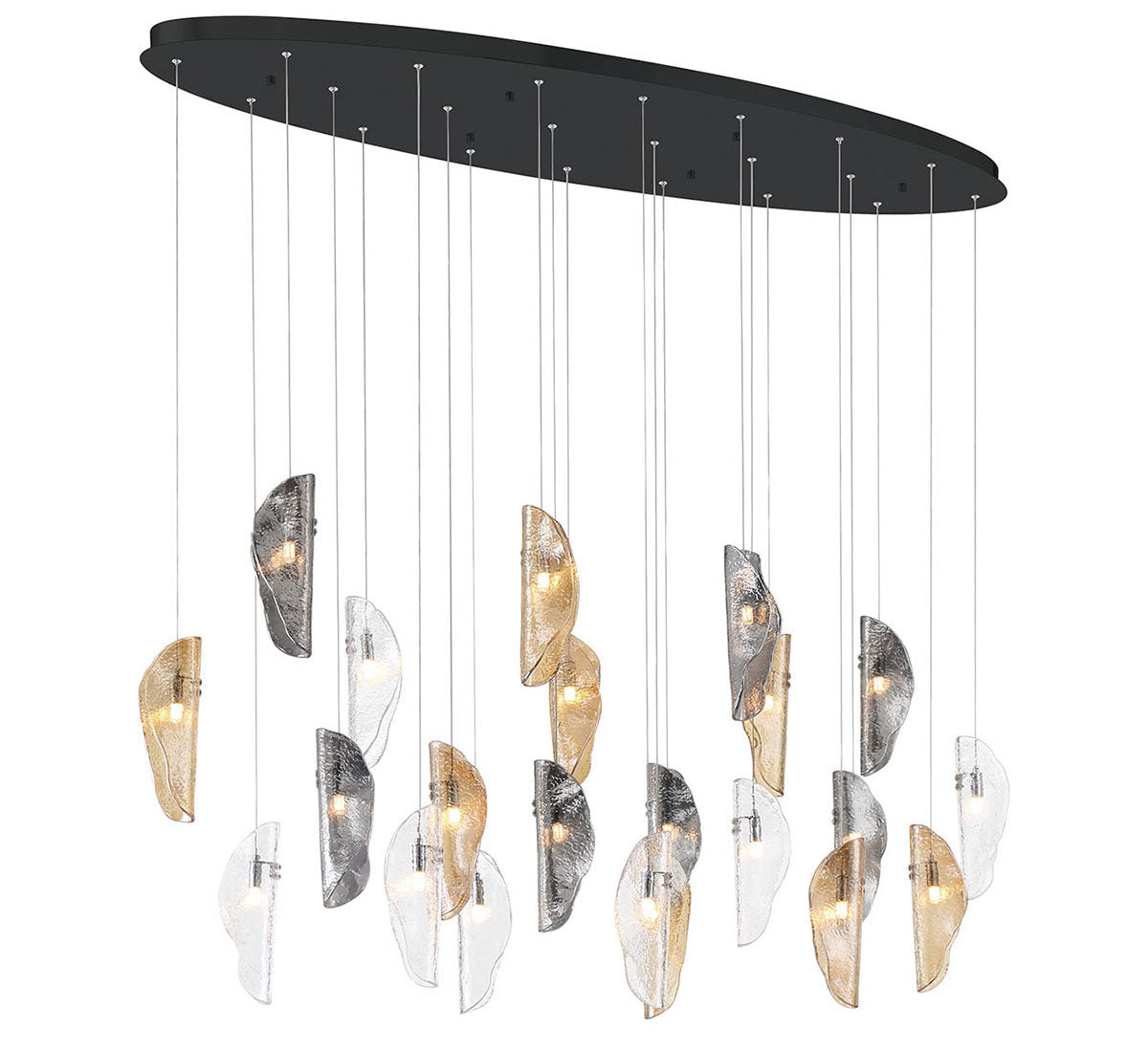 SORRENTO 12220-023-02, 22 Light Oval LED Chandelier