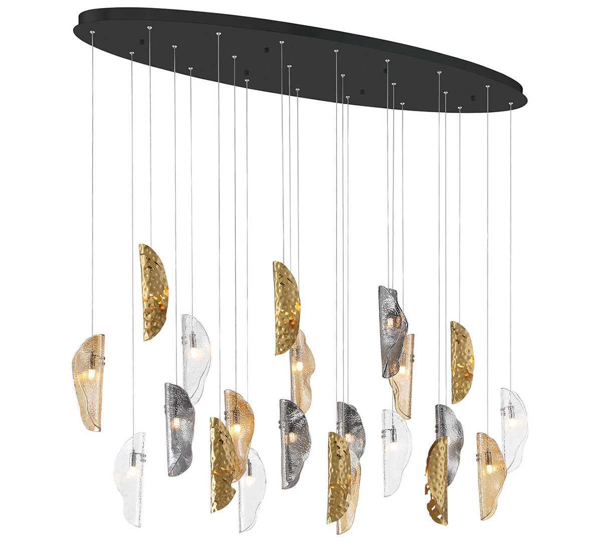 SORRENTO 12220-024-02, 22 Light Oval LED Chandelier