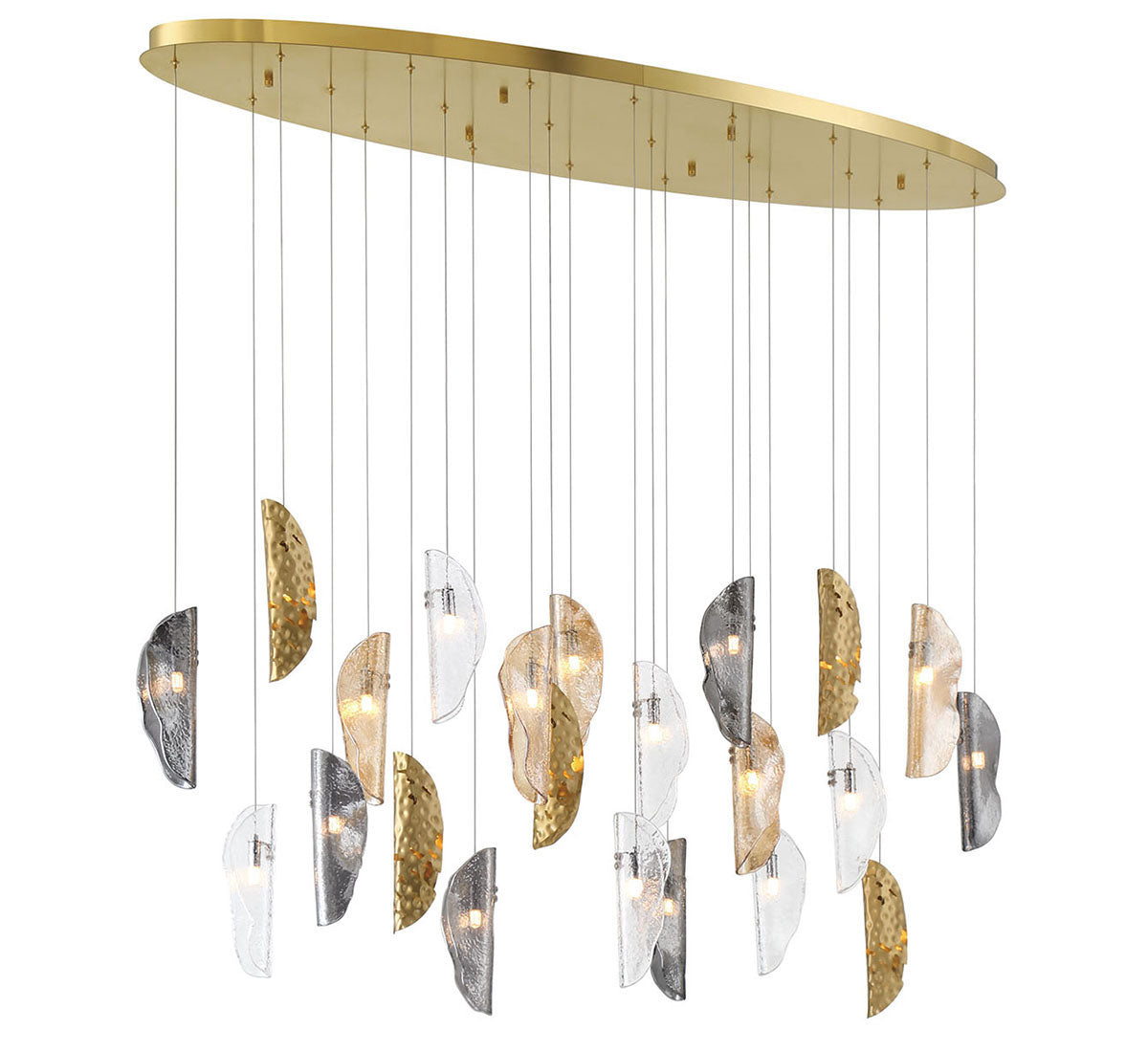 SORRENTO 12220-024-07, 22 Light Oval LED Chandelier