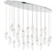 SORRENTO 12221-017-01, 28 Light Oval LED Chandelier