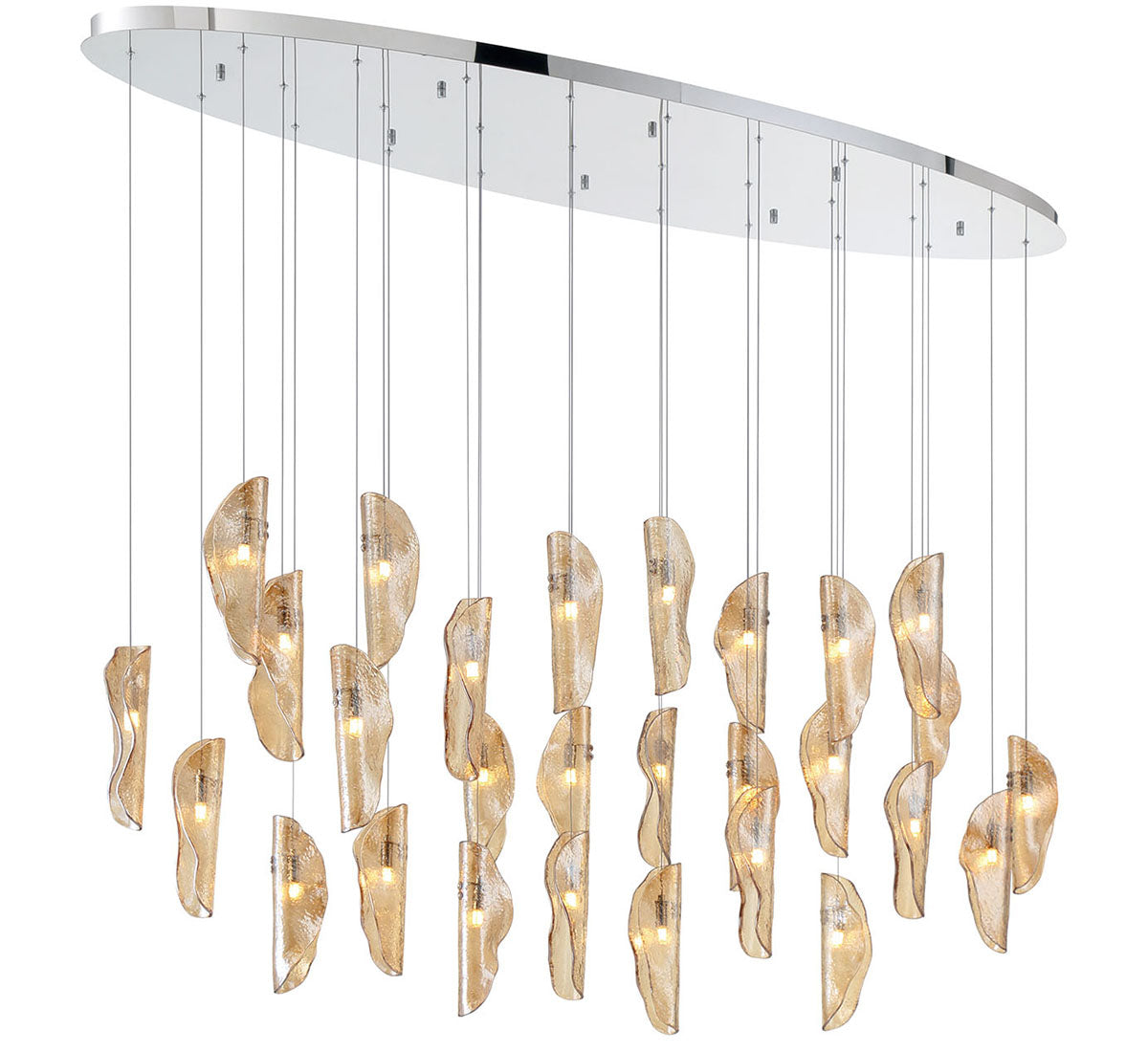 SORRENTO 12221-018-01, 28 Light Oval LED Chandelier