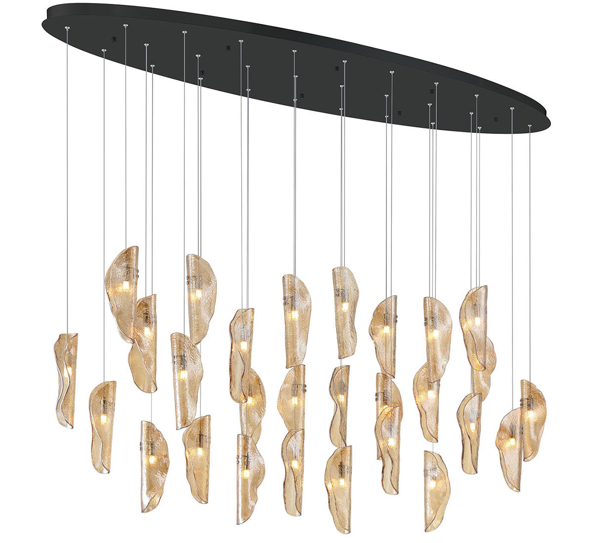 SORRENTO 12221-018-02, 28 Light Oval LED Chandelier