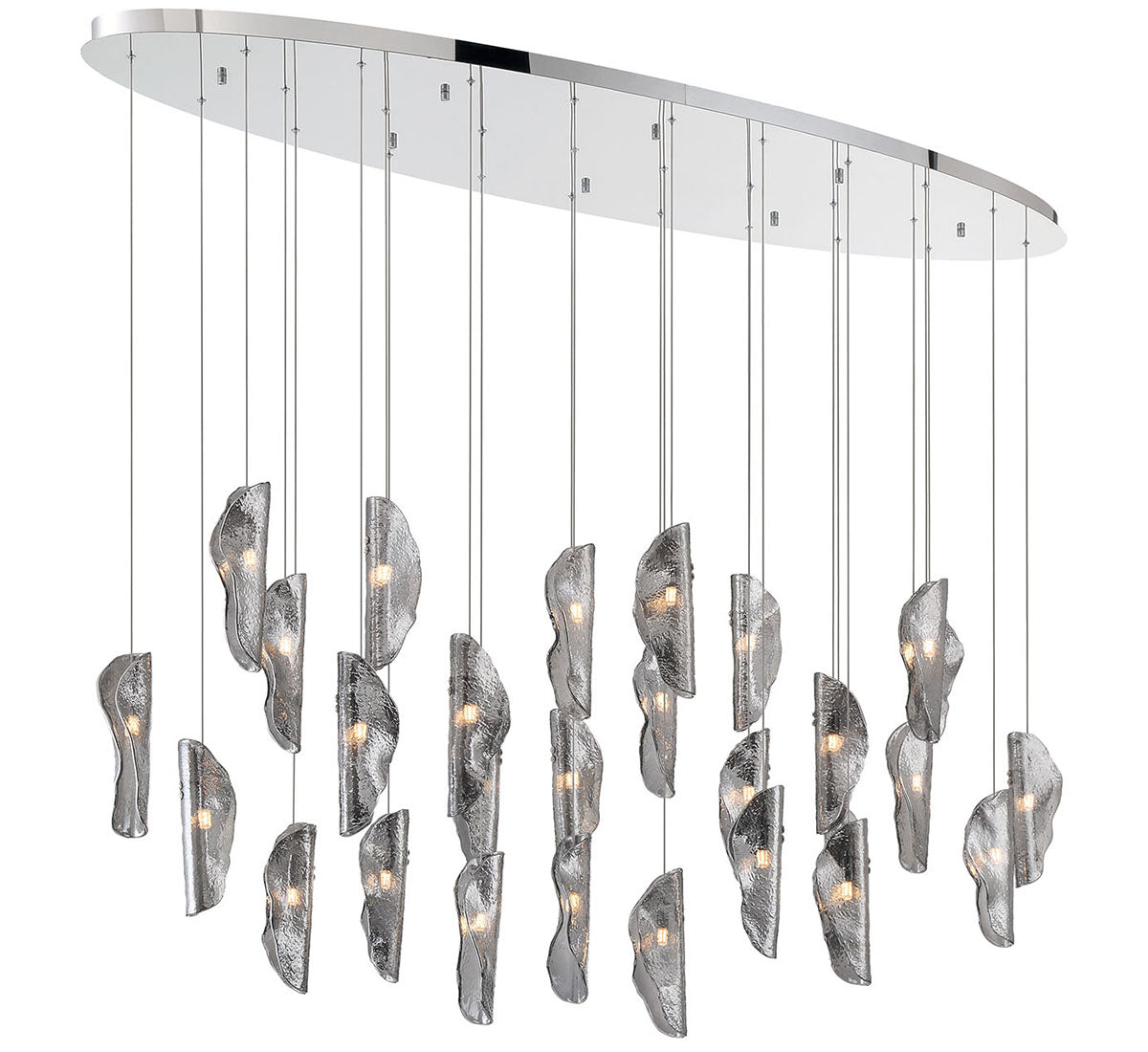 SORRENTO 12221-019-01, 28 Light Oval LED Chandelier