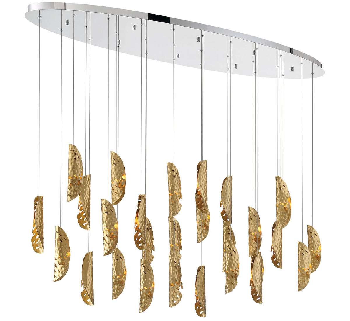 SORRENTO 12221-020-01, 28 Light Oval LED Chandelier