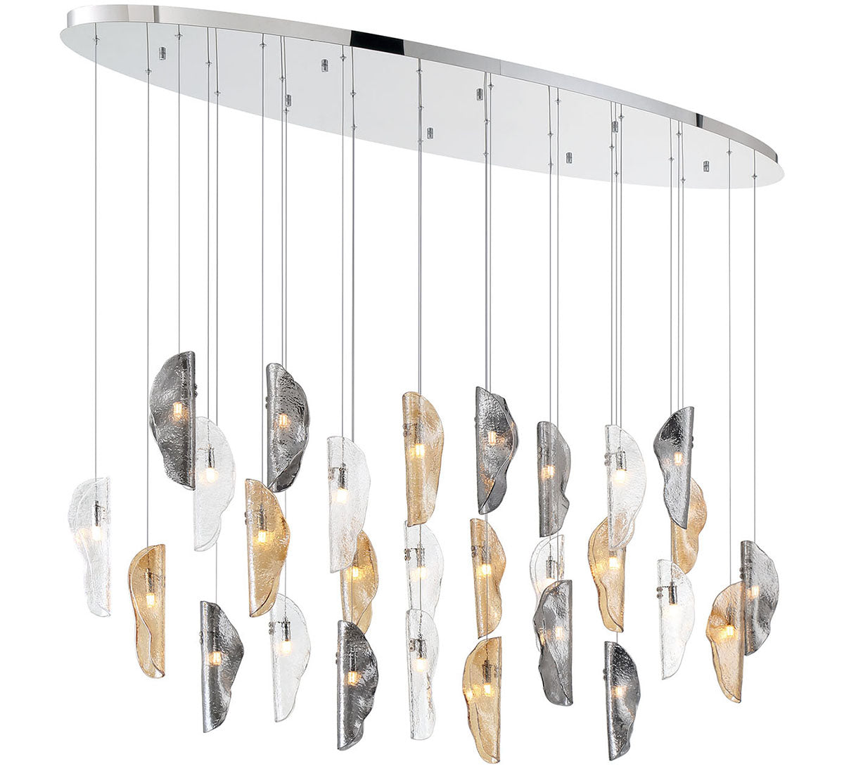 SORRENTO 12221-023-01, 28 Light Oval LED Chandelier