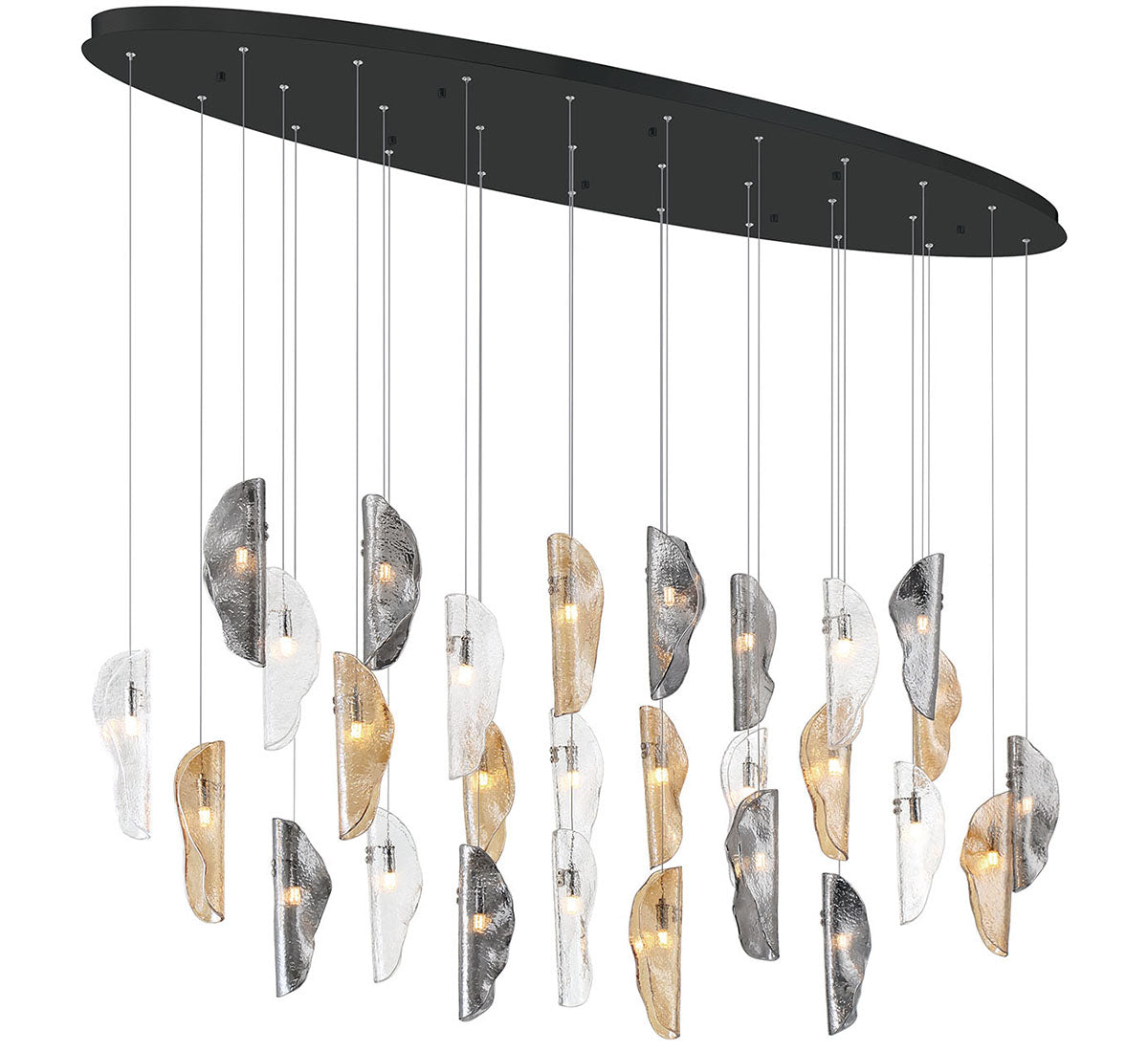 SORRENTO 12221-023-02, 28 Light Oval LED Chandelier