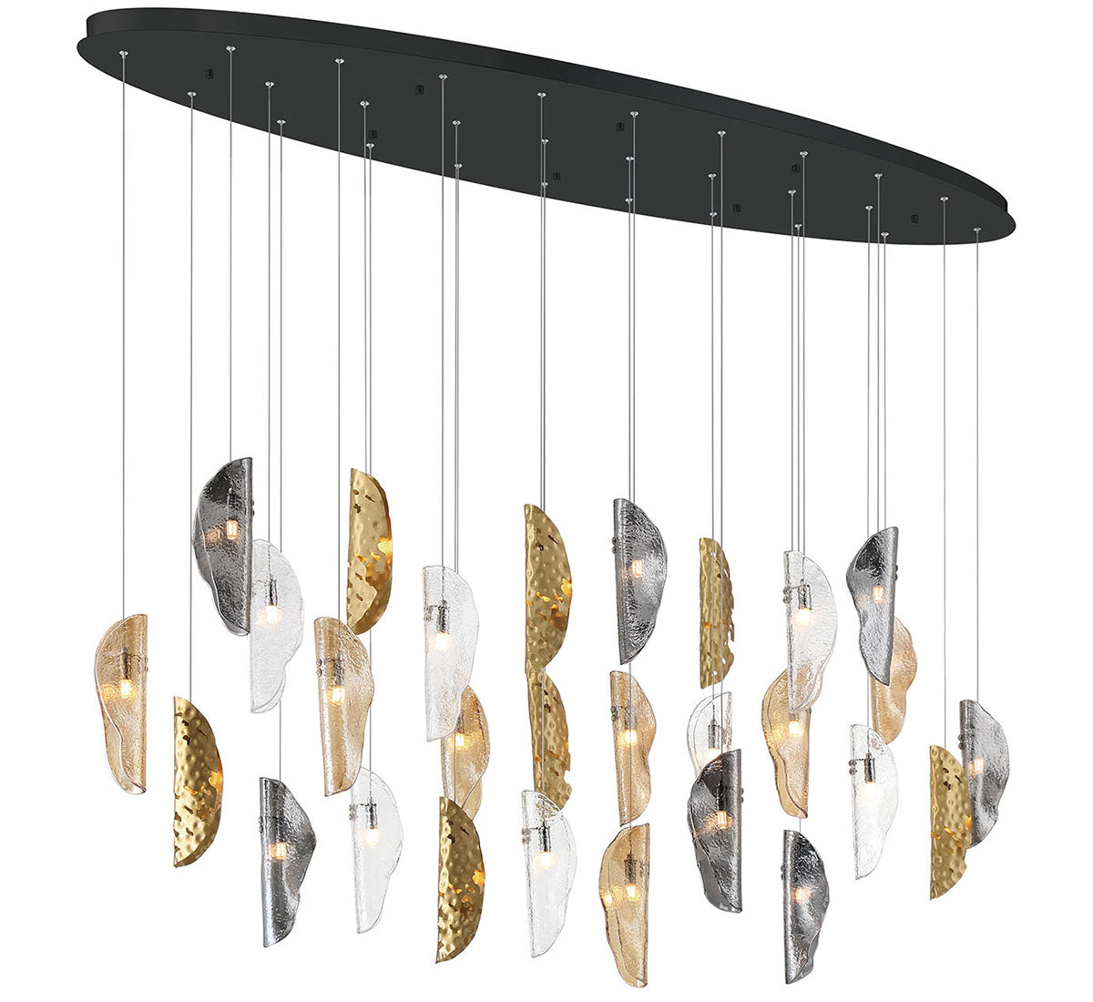 SORRENTO 12221-024-02, 28 Light Oval LED Chandelier