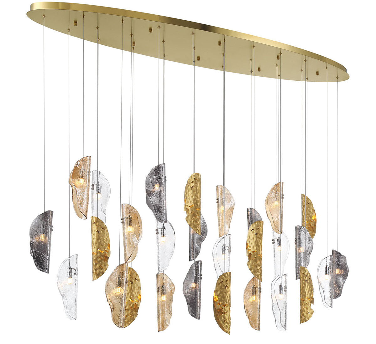 SORRENTO 12221-024-07, 28 Light Oval LED Chandelier