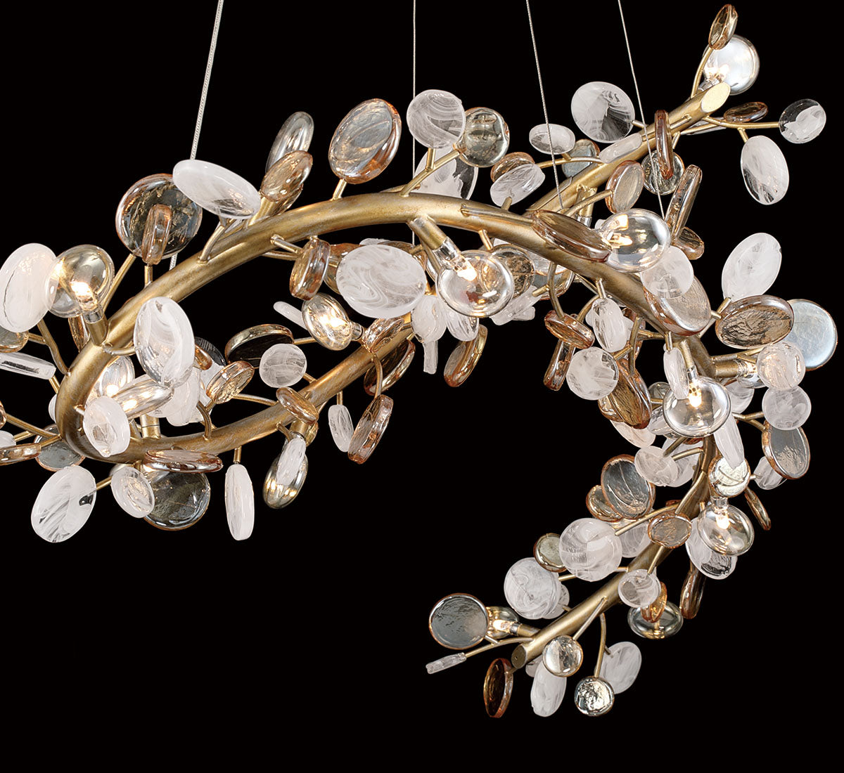 PISA 12222-057, 17 Light Oval LED Chandelier
