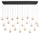 BAVENO 12241-02, 23 Light Rectangular LED Chandelier