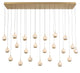 BAVENO 12241-030, 23 Light Rectangular LED Chandelier