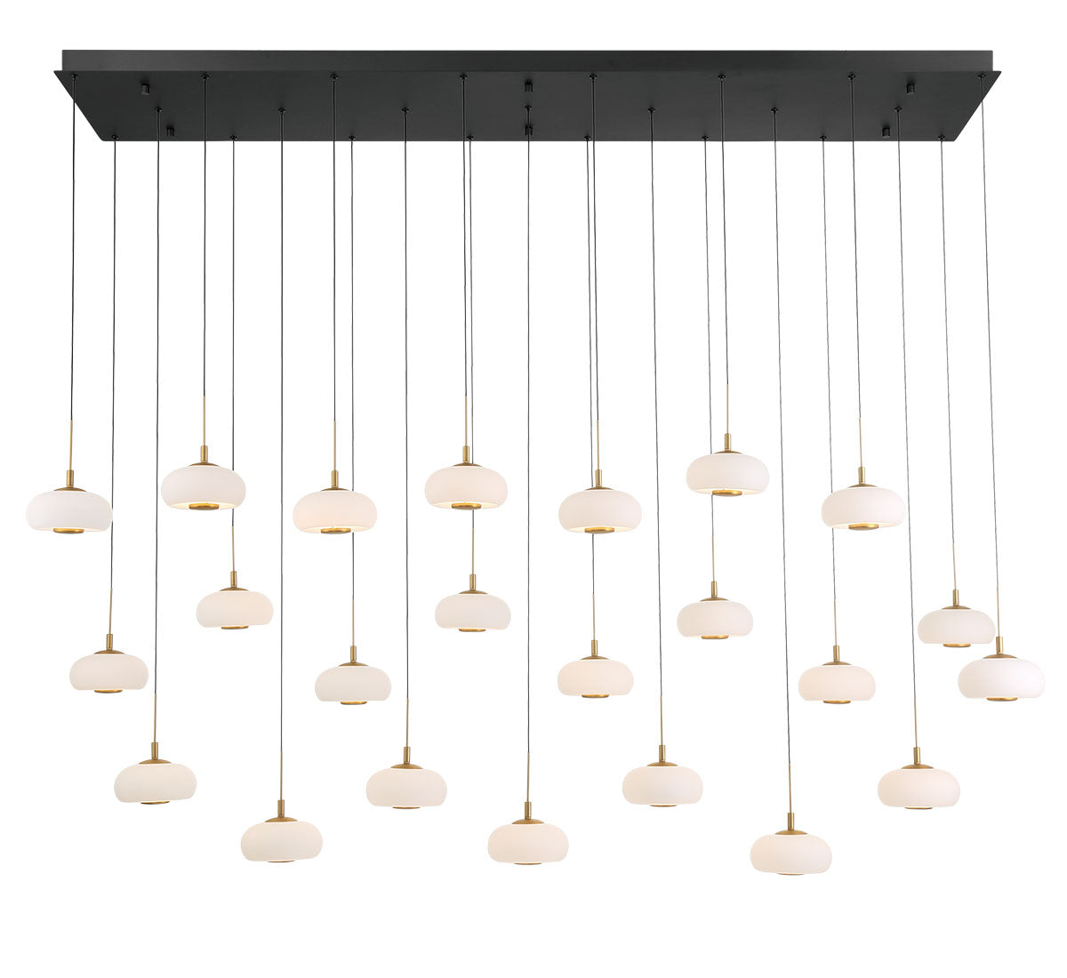 ADELFIA 12243-02, 23 Light Rectangular LED Chandelier