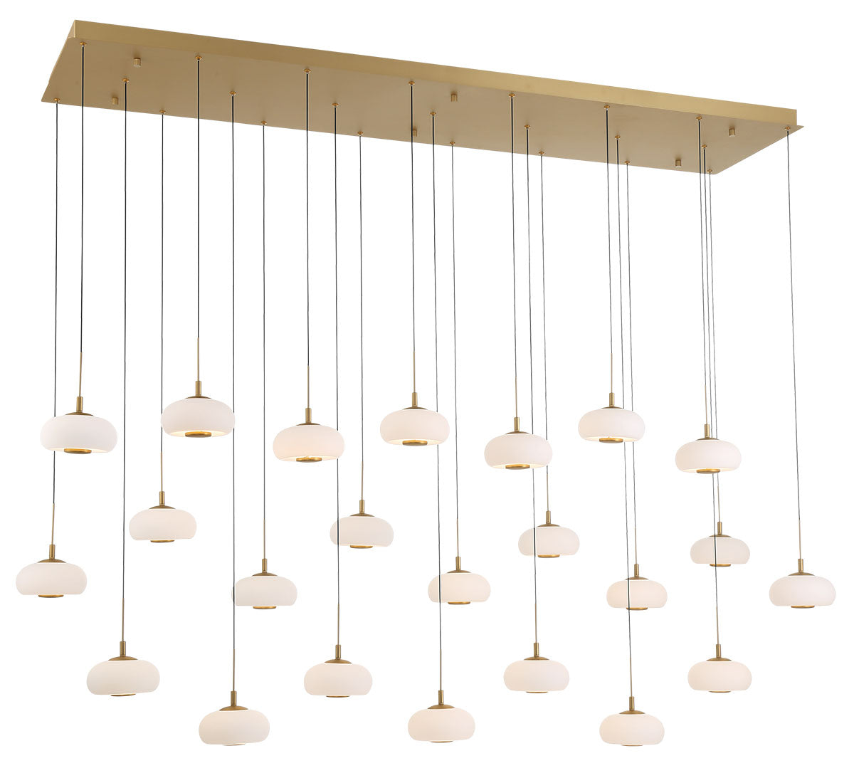 ADELFIA 12243-030, 23 Light Rectangular LED Chandelier