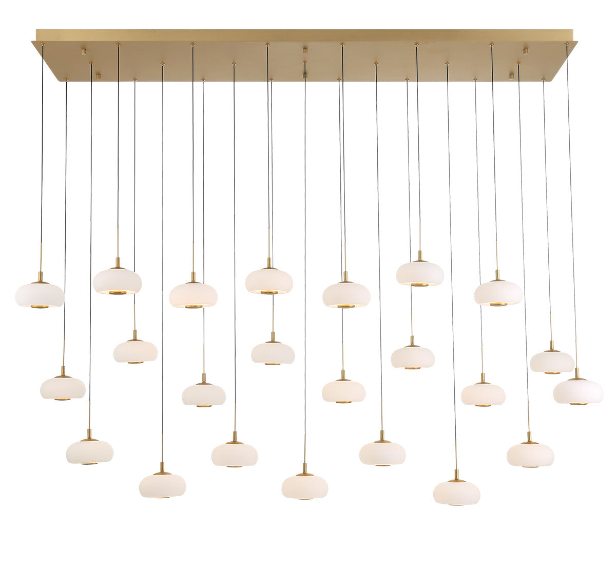 ADELFIA 12243-030, 23 Light Rectangular LED Chandelier