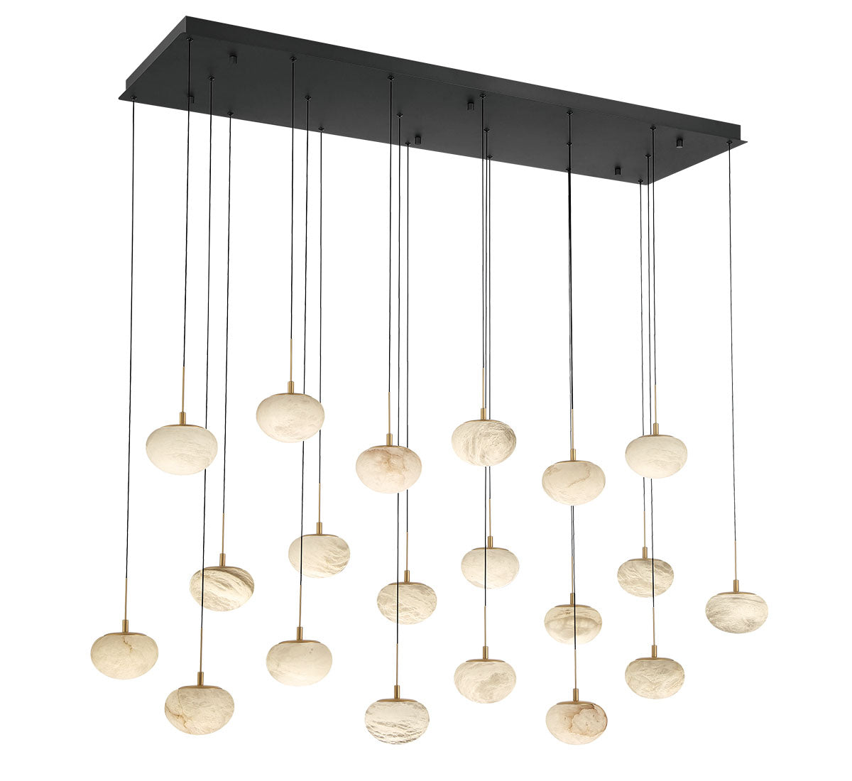 CALCOLO 12247-02, 20 light Rectangular LED Chandelier