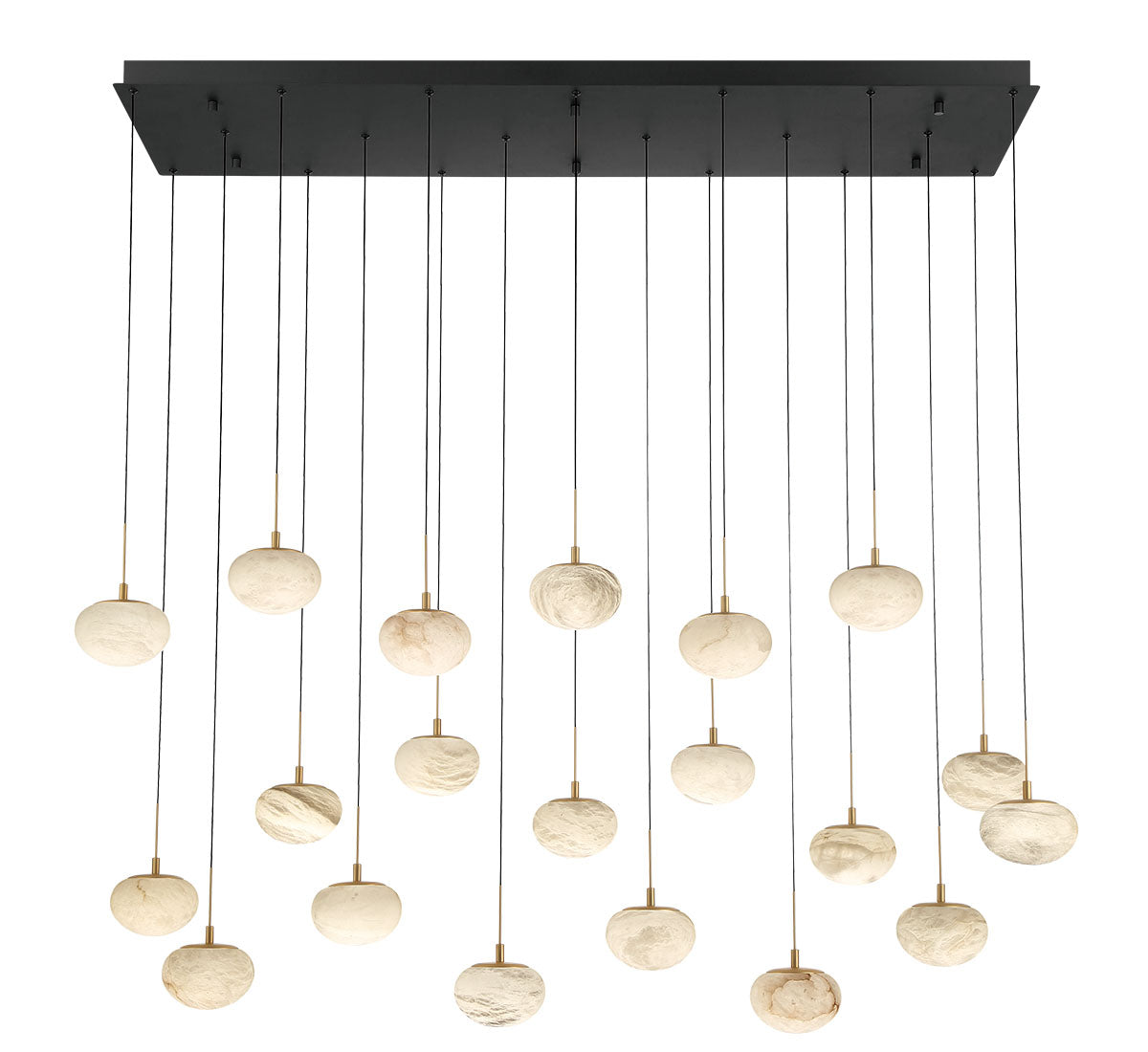 CALCOLO 12247-02, 20 light Rectangular LED Chandelier